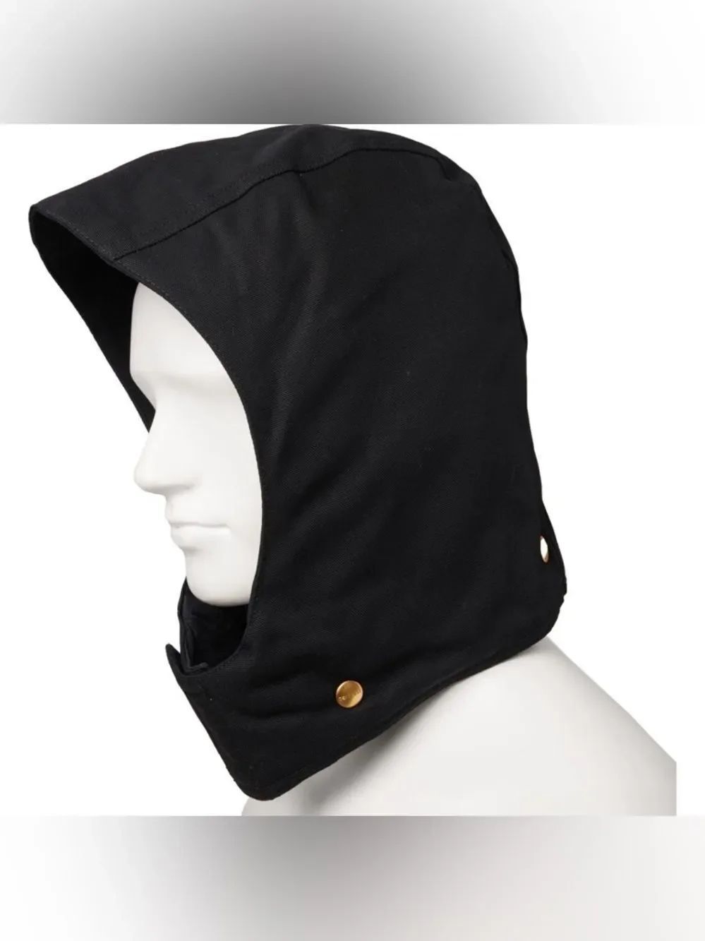 Carhartt 2X-5X Black Insulated Warm Wind Block Firm Outdoor Duck Hood w/Snaps